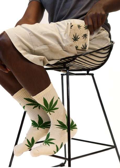 Hemp Leaf Socks and Hemp leaf wallet