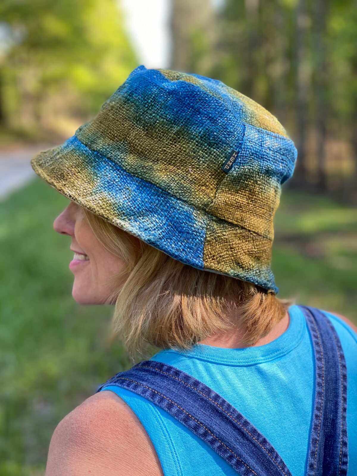 Hemp Bucket Hat - Tie Dye Hippie Beach Hat