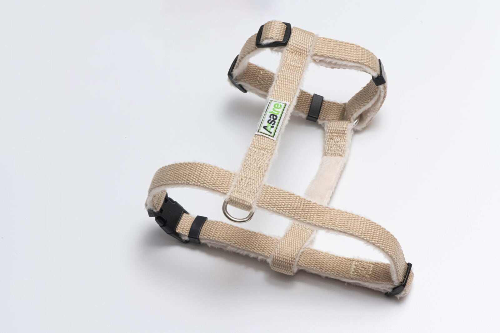 Hemp Dog Harness Beige