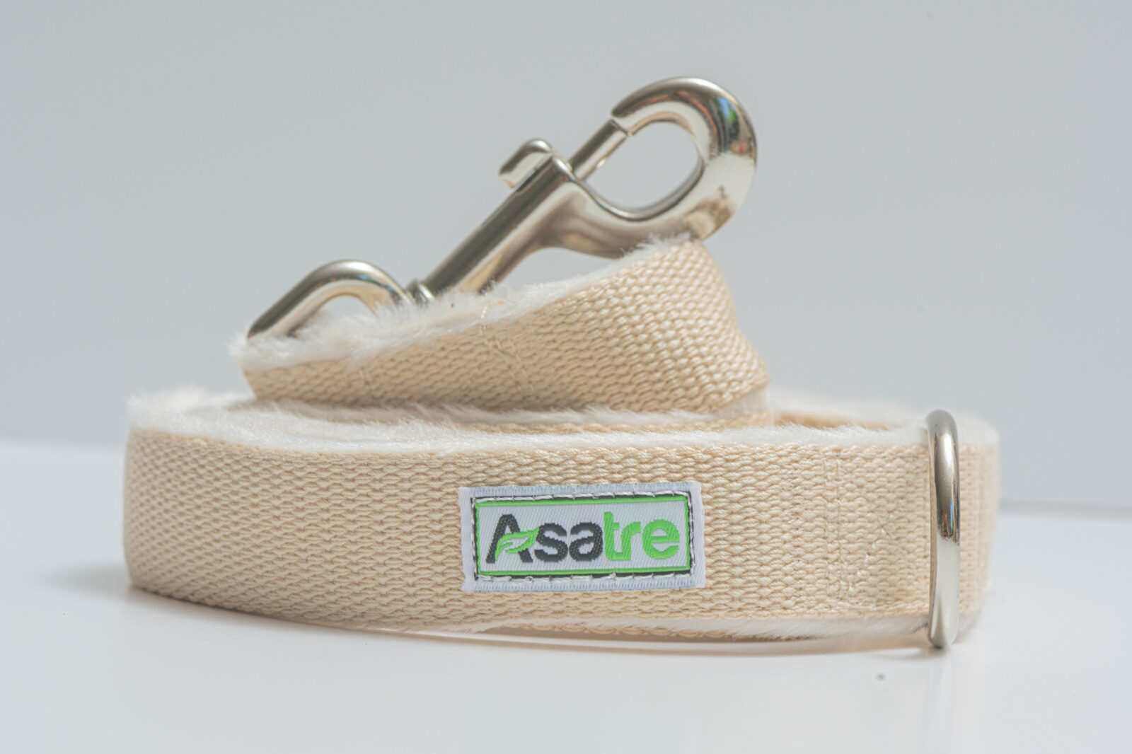 Hemp Beige Dog Leash