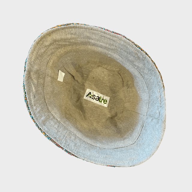 Hemp bucket hat with a soft cotton lining, eco-friendly and breathable design from Nepal.