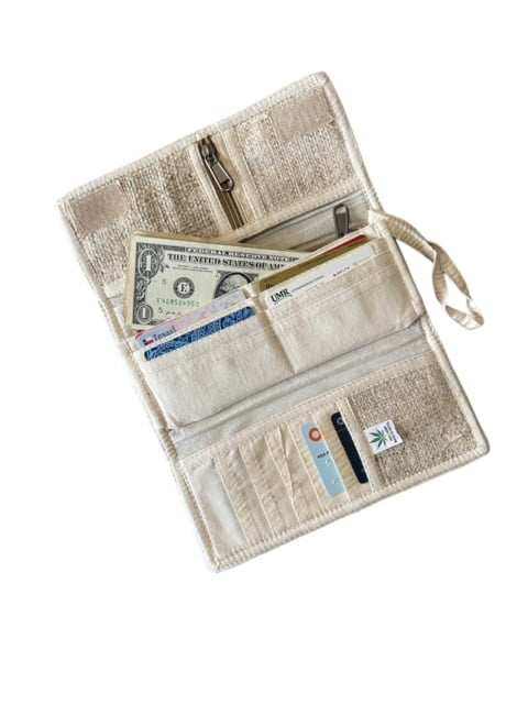 Handmade Wallet - Women's Hemp Embroidered Wallet|Asatre