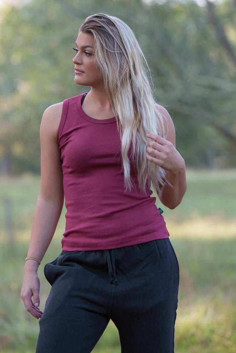 Cotton Tank Top - Women's Hemp and Cotton Stretch Tank