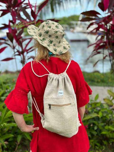 Hemp Drawstring Bag - Gym