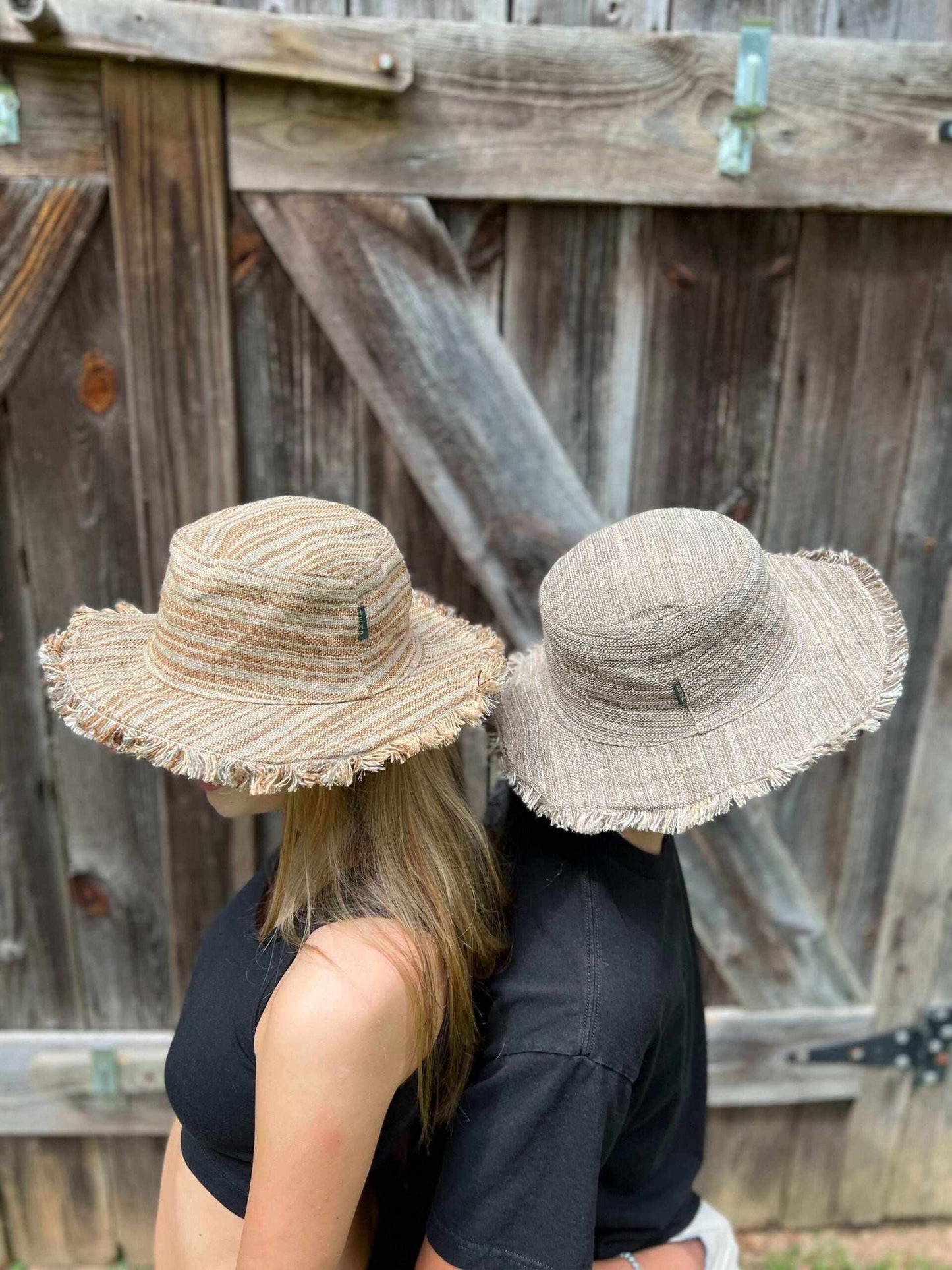 Hemp linen sun hat in neutral colors, lightweight with wide brim, suitable for outdoor activities.