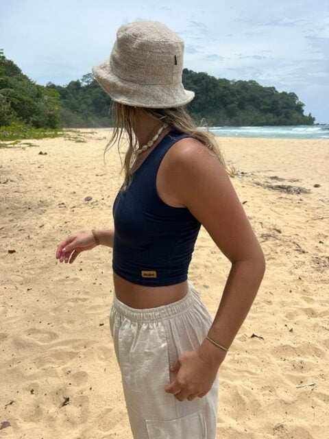 Crop Tank Hemp Top for Yoga, Workout & Casual Wear|Asatre