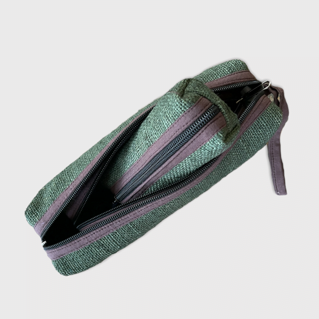 Zippered Pouches - Hemp Set of 3 Eco-Friendly Storage Bags|Asatre