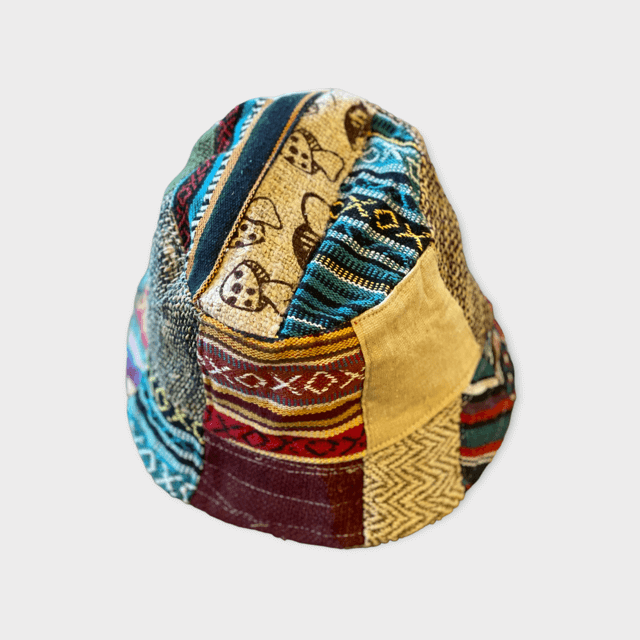 Hemp Hat - Eco-Friendly Patchwork Bucket or Sun Hat|Asatre