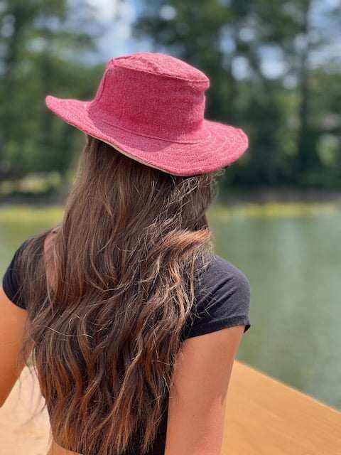 Safari Hat - Hemp Sun Hat with Chin Cord in Vibrant Colors|Asatre