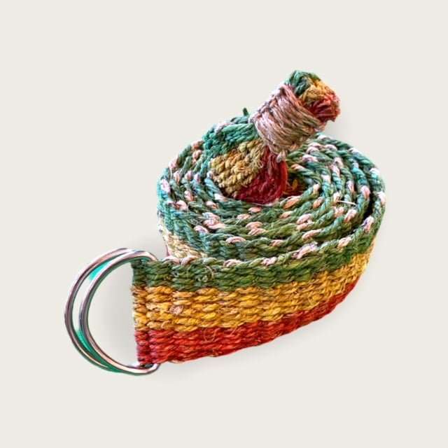 Hemp Red Yellow Green Belt