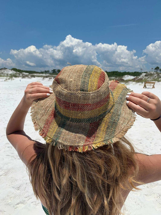 Hemp Rasta Sun Hat - Rasta by Asatre