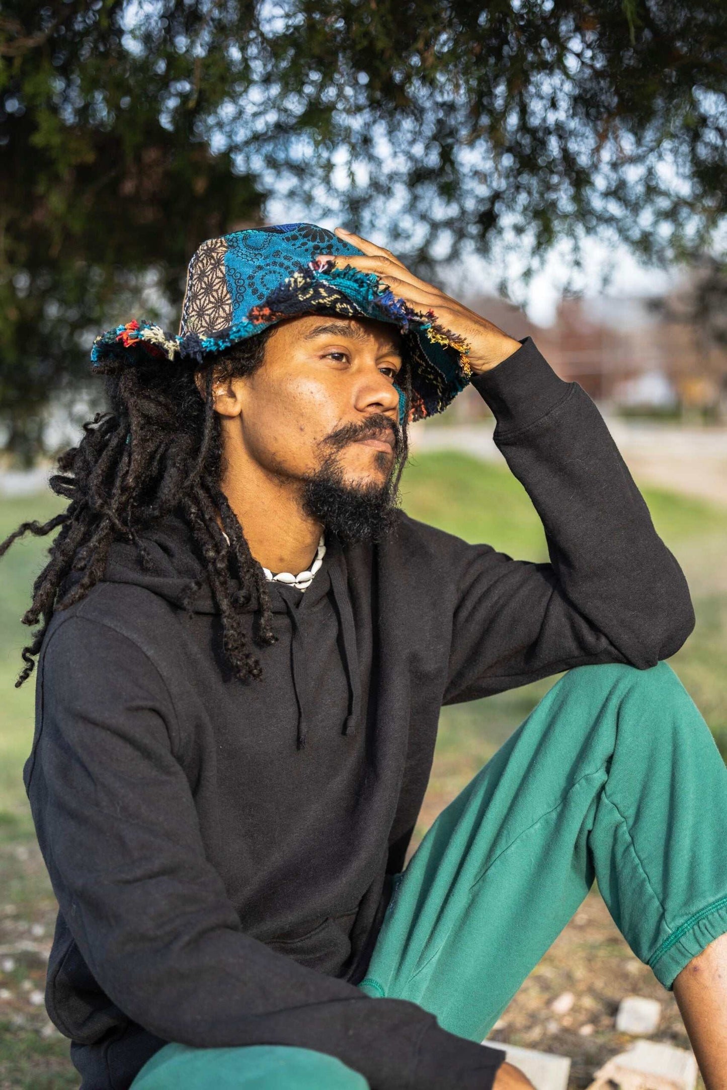 Patchwork Hat - Eco-friendly Hemp Sun Hat