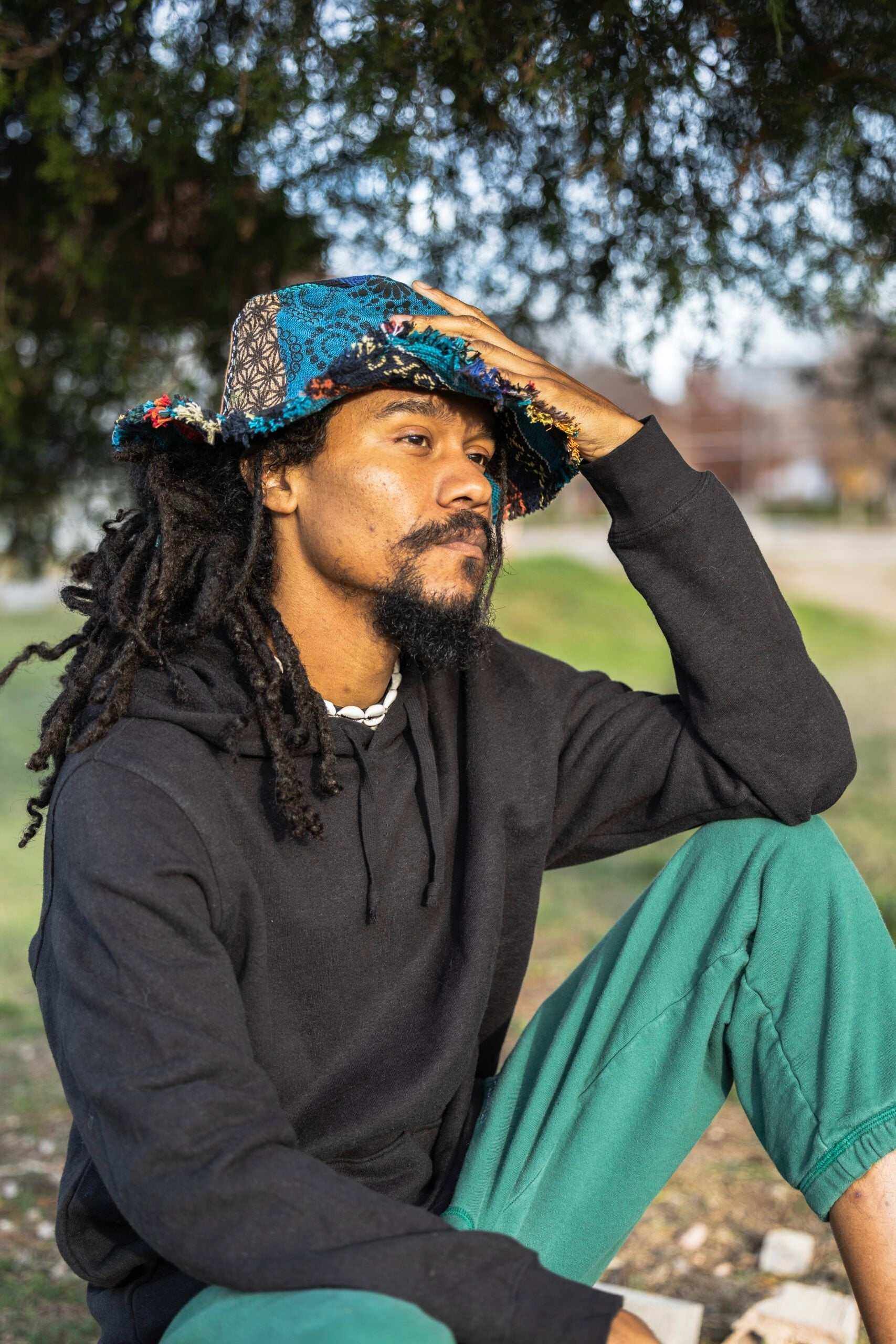 Patchwork Hat - Eco-friendly Hemp Sun Hat