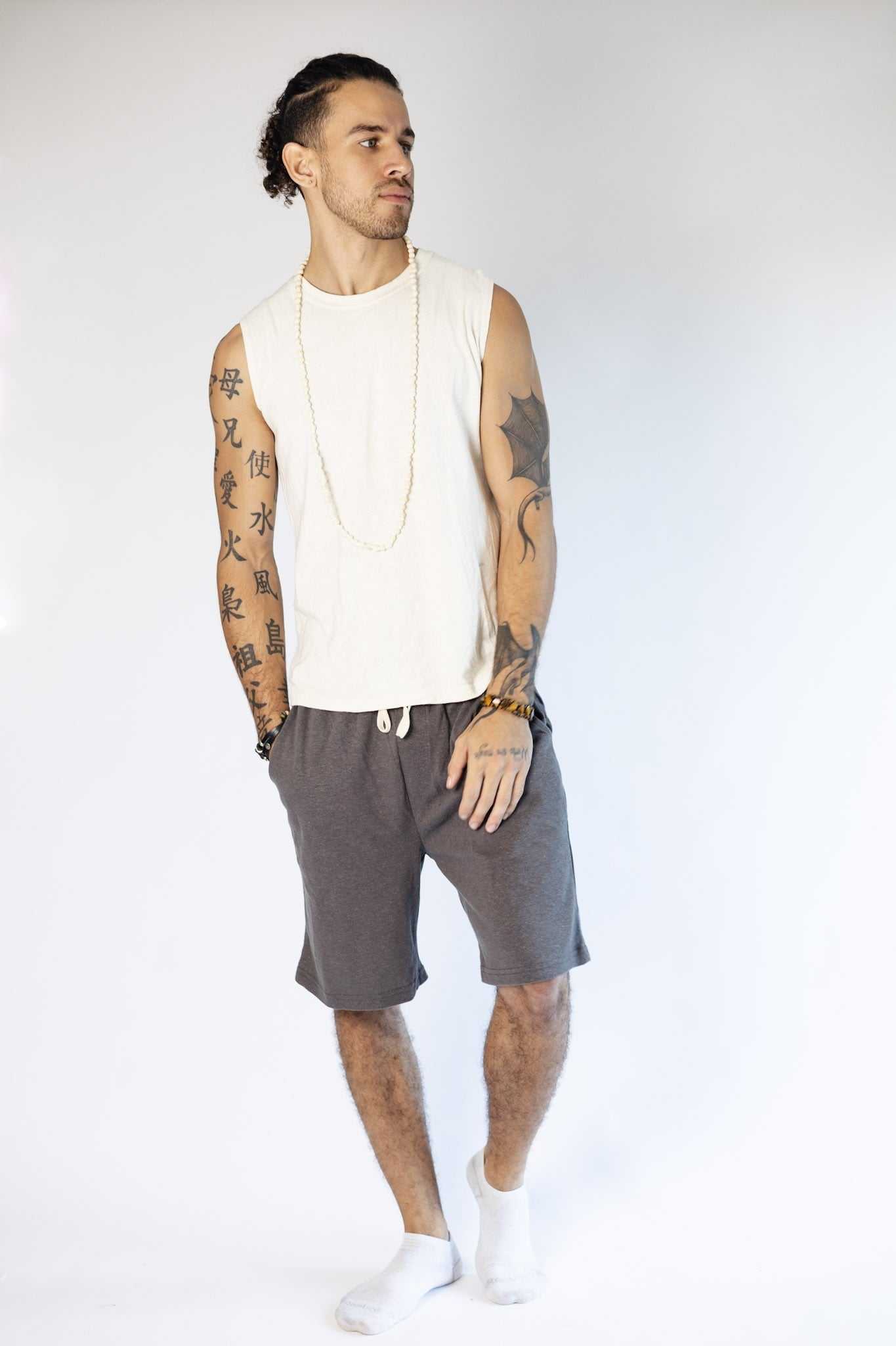 Mens Sleeveless Shirt | Hemp & Organic Cotton T-Shirt|Asatre