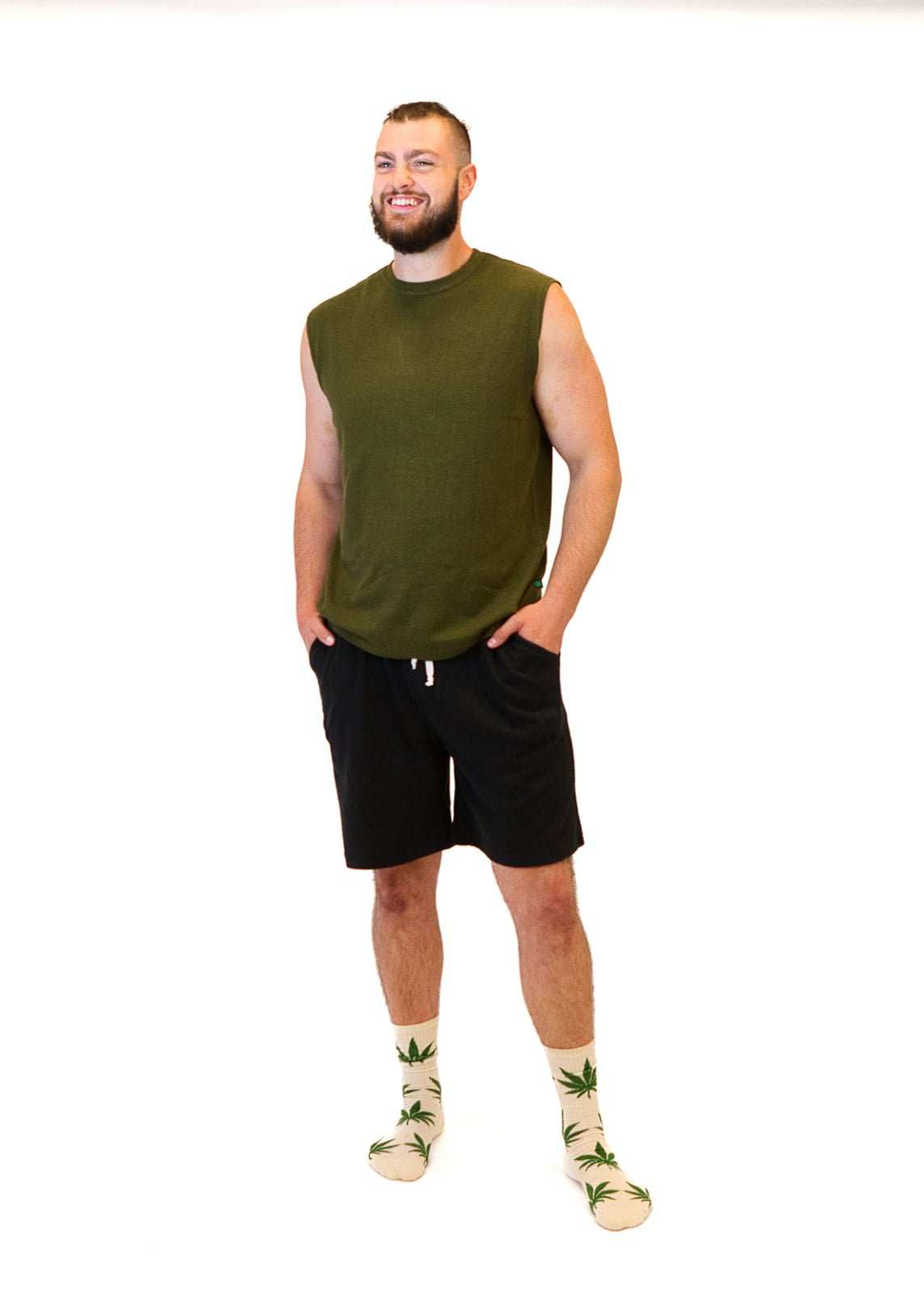 Mens Sleeveless Shirt | Hemp & Organic Cotton T-Shirt|Asatre