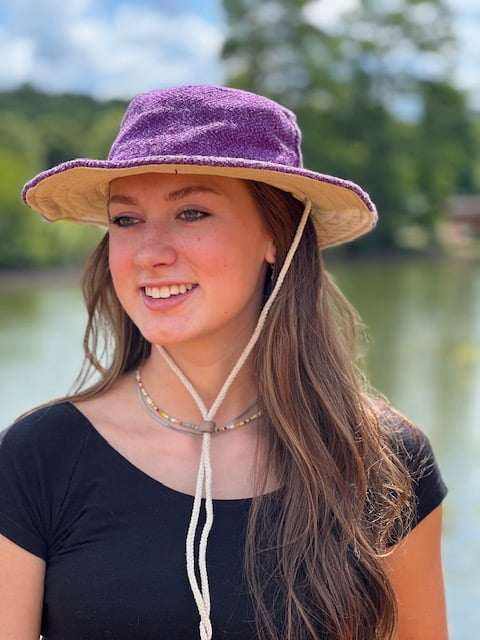 Safari Hat - Hemp Sun Hat with Chin Cord in Vibrant Colors|Asatre