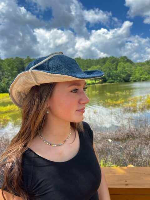 Safari Hat - Hemp Sun Hat with Chin Cord in Vibrant Colors|Asatre