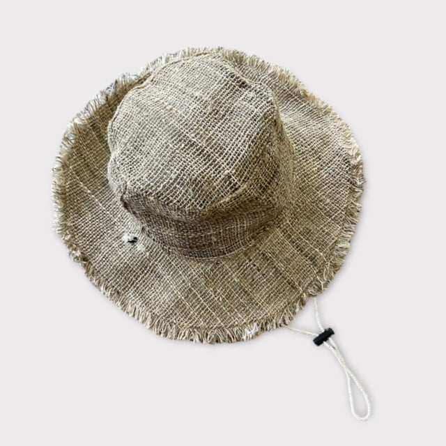 Hemp Safari Hat with Adjustable Chin Strap