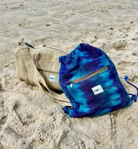 Hemp Tie Dye Bag and Duffel Bag by Asatre