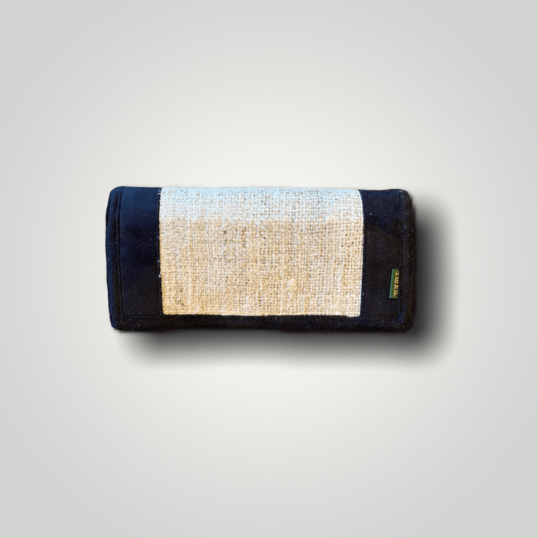 Hemp Wallet - Women's Handmade, Eco-Friendly Black Trim|Asatre
