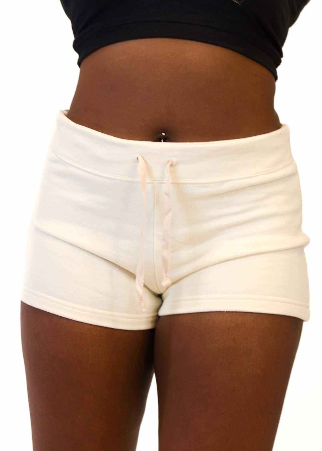 Hemp Shorts for Women - Organic Cotton Terry, Elastic-Free
