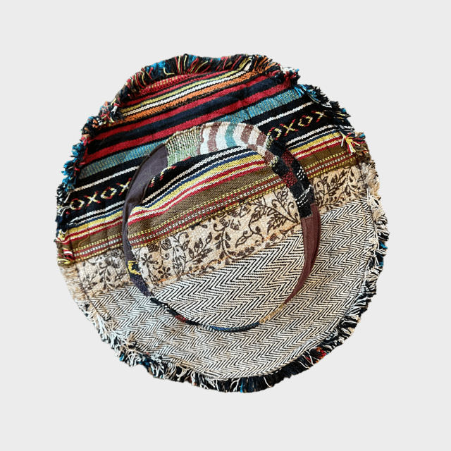Patchwork Hat - Eco-friendly Hemp Sun Hat