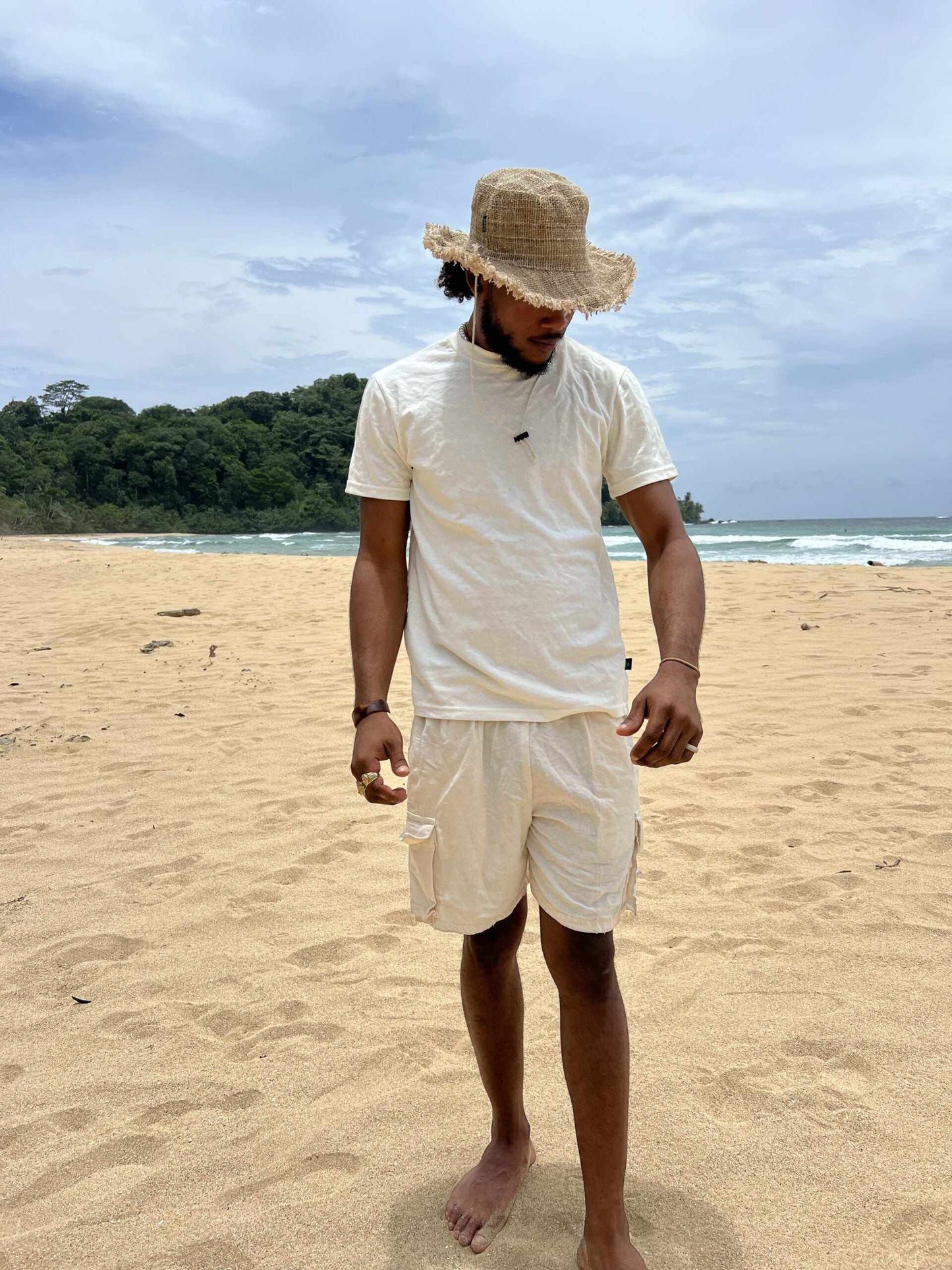 Safari Hat with Adjustable Chin Strap - Hemp Hat