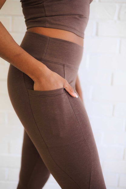 Hemp Capri Leggings with Pockets