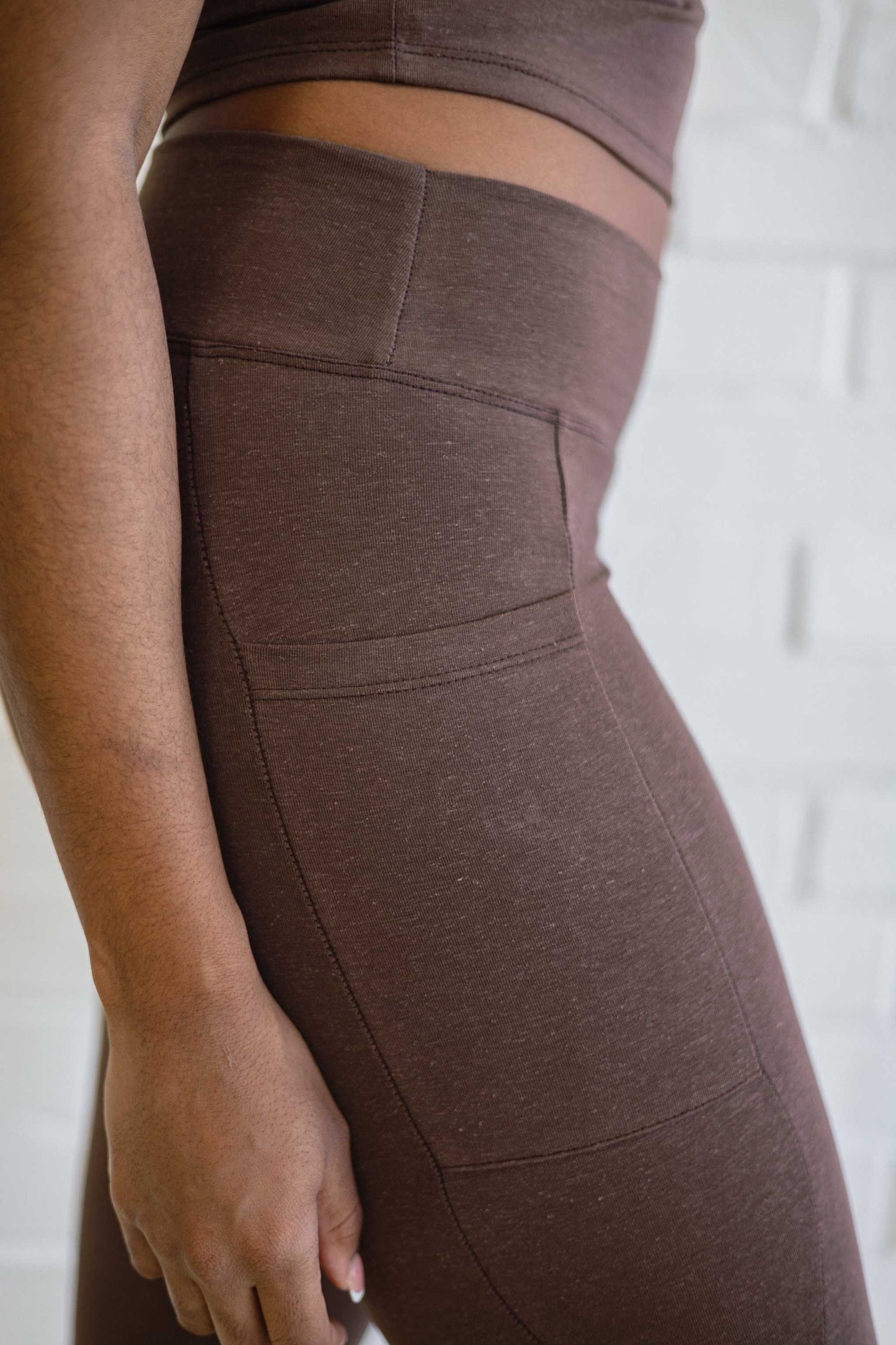 Hemp Capri Leggings with Pockets
