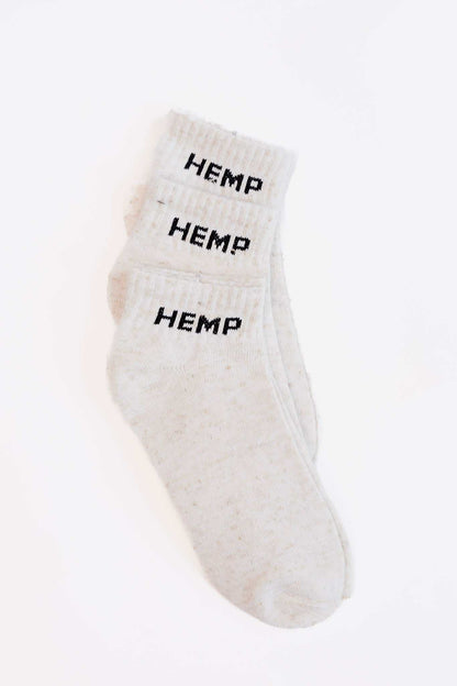 Hemp Ankle Socks (3-Pack) • Black or Natural • Eco-Friendly & Handmade in Nepal