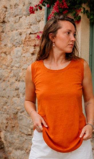 Hemp Tank Top – Organic Cotton Blend for Yoga & Summer Wear