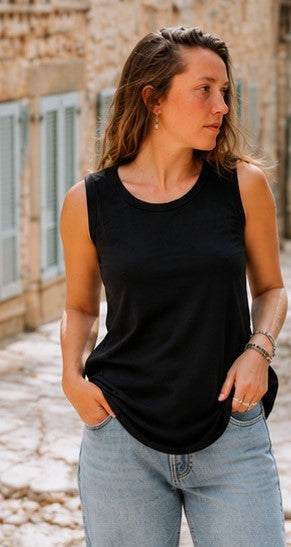 Hemp Tank Top – Organic Cotton Blend for Yoga & Summer Wear