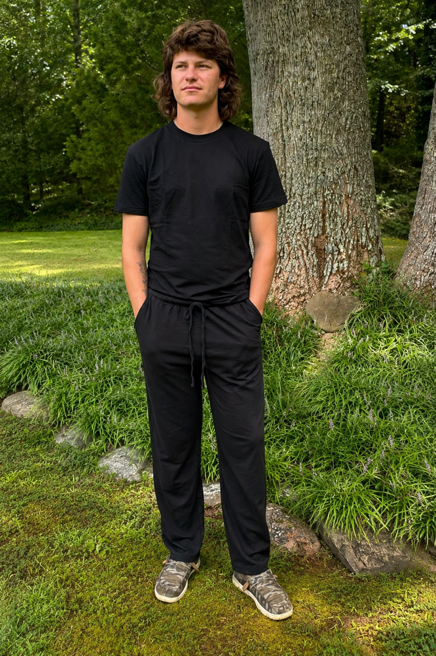 Unisex Hemp Jersey Lounge Pants – Organic Cotton Yoga & Everyday Pants