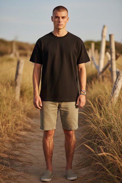 Unisex hemp t-shirt made from breathable eco-friendly hemp and organic cotton blend