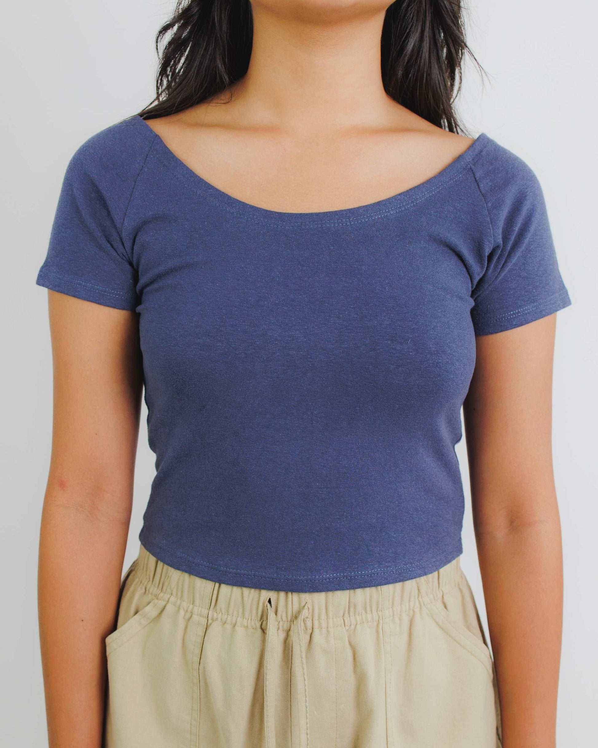 Cotton Crop Top - Stylish Hemp Yoga Wear for Comfort | Asatre