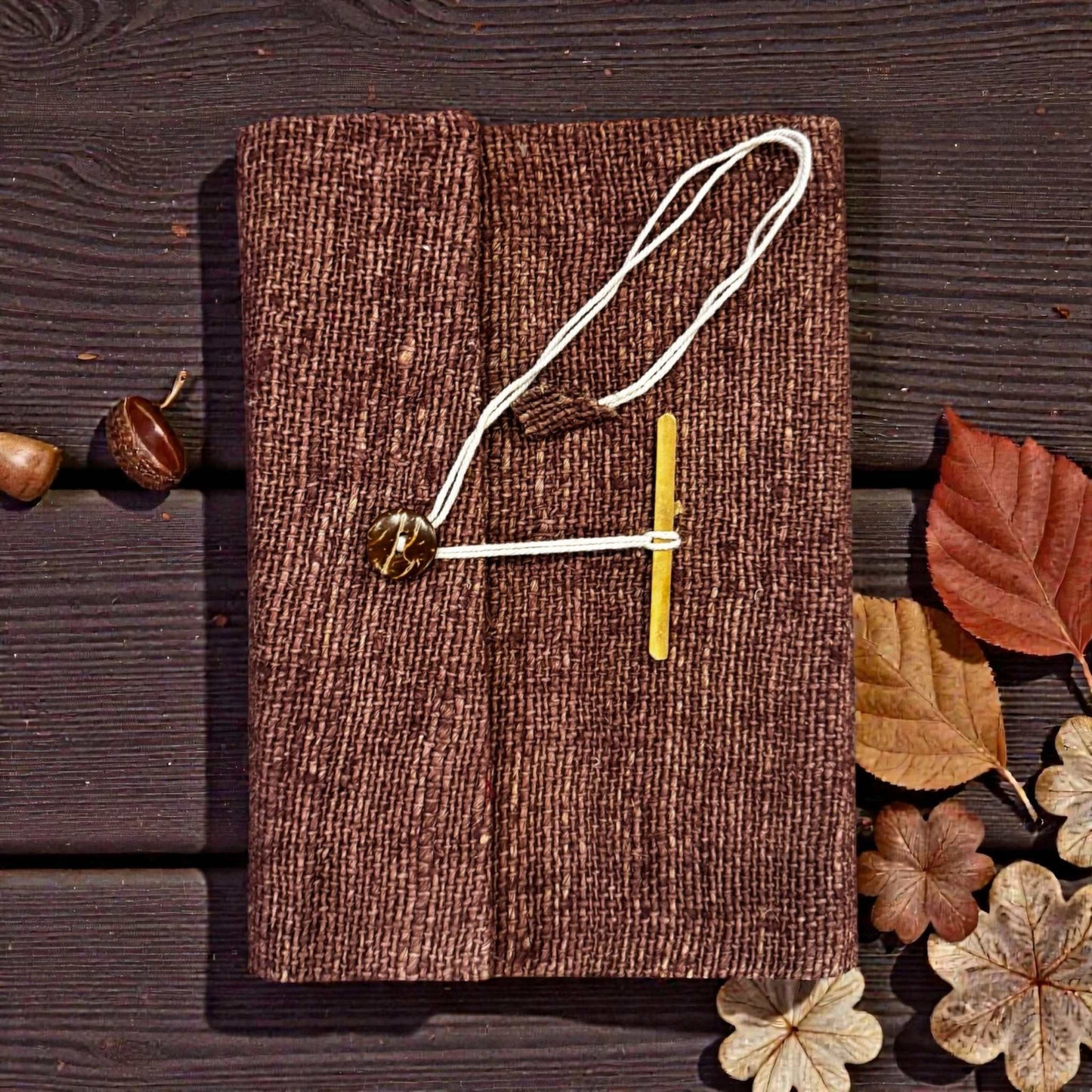 Handmade Hemp Journal with Lokta Paper | Eco-Friendly Notebook