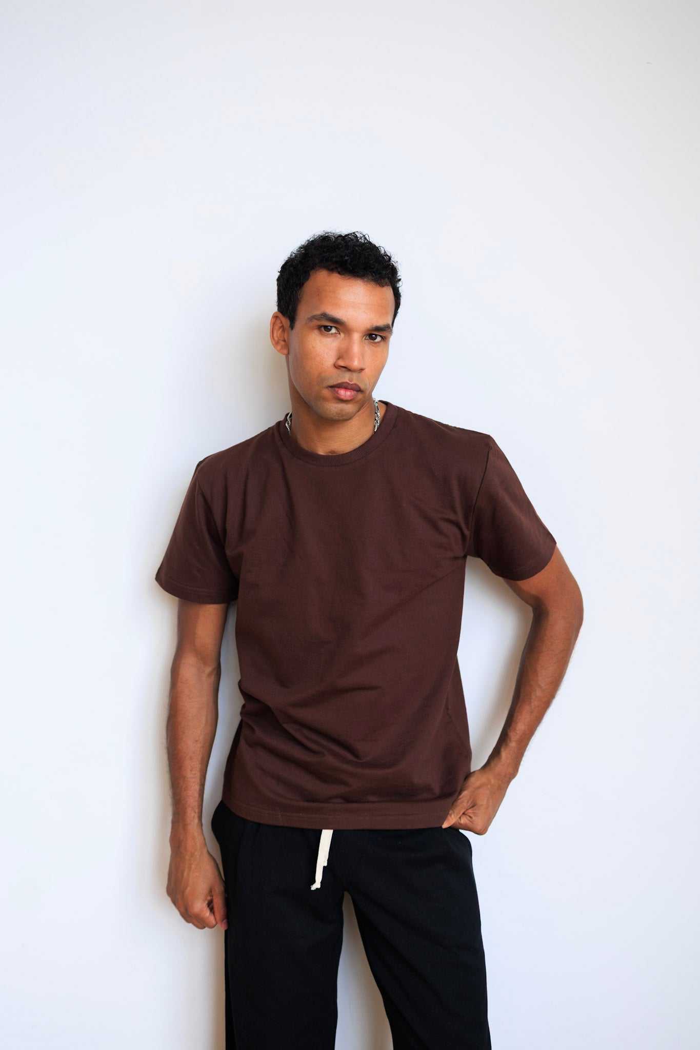 Unisex hemp t-shirt made from breathable, sustainable hemp and organic cotton blend, handcrafted in Nepal for eco-friendly everyday wear