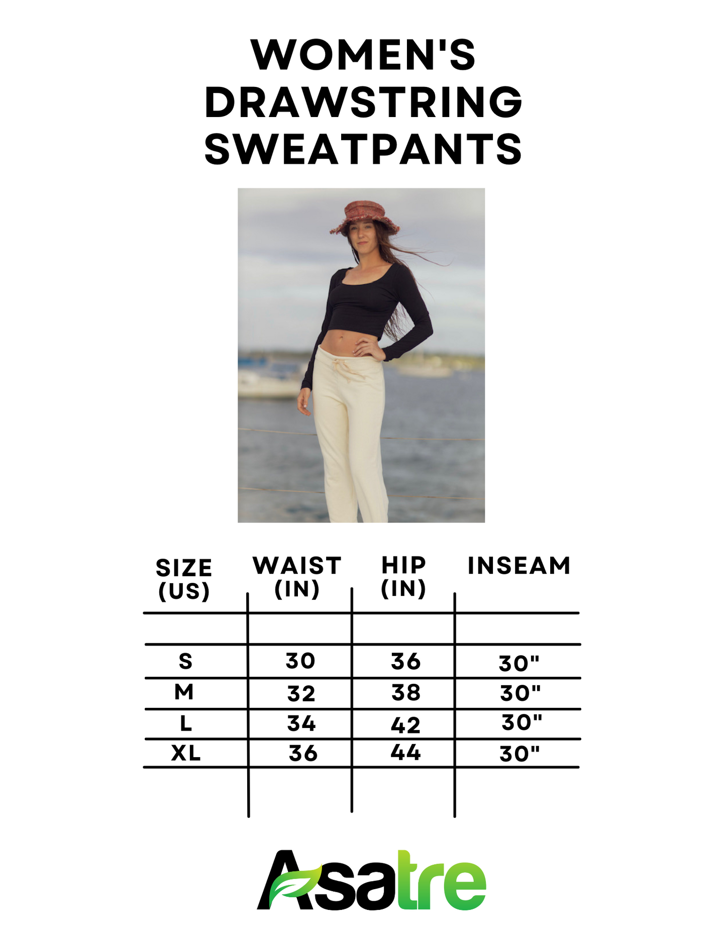 Hemp Pants - Sustainable Comfort with Women's Terry Sweatpants