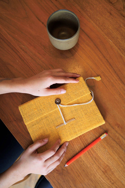 Handmade Hemp Journal with Lokta Paper | Eco-Friendly Notebook