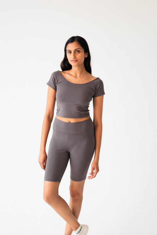 Women’s Hemp Bike Shorts – Sustainable, Breathable, High-Waisted Fit
