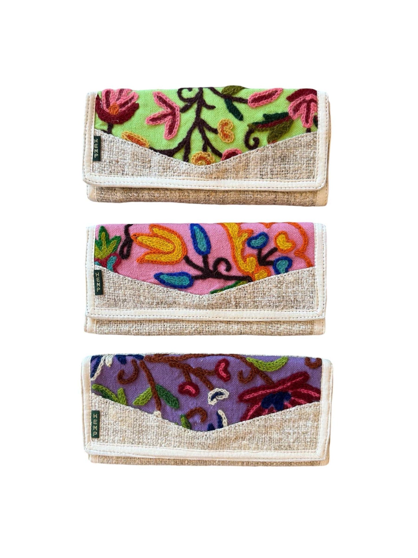 Handmade Wallet - Embroidered Women's Hemp Wallets|Asatre