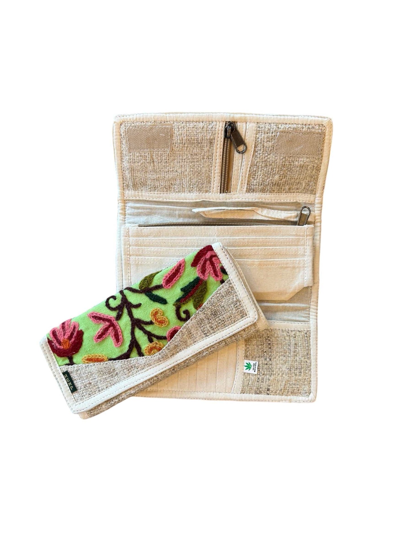 Handmade Wallet - Embroidered Women's Hemp Wallets|Asatre