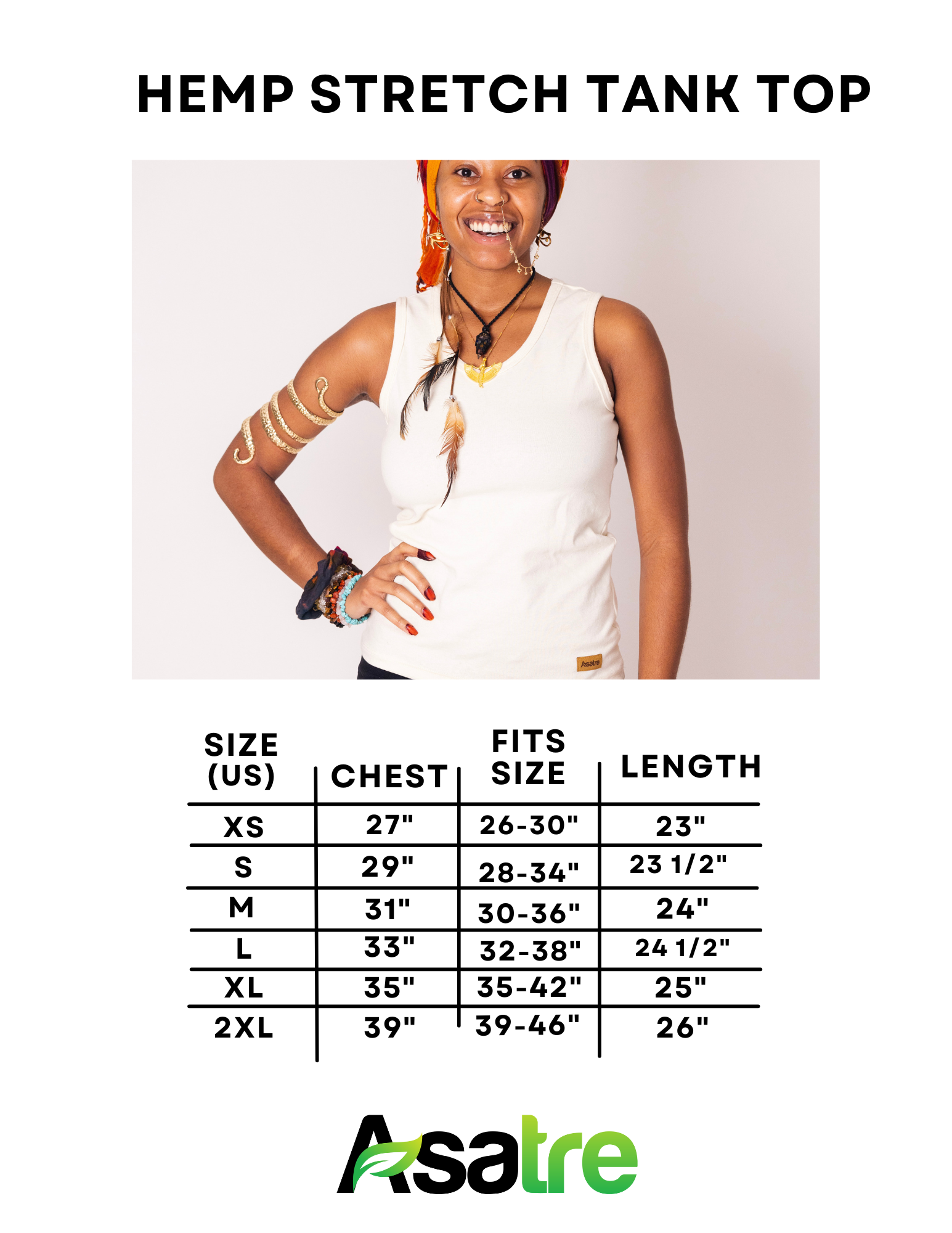 Cotton Tank Top - Women's Hemp and Cotton Stretch Tank