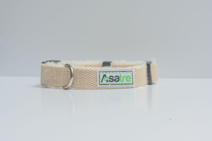 Hemp Dog Collar and Leash Set (Beige)