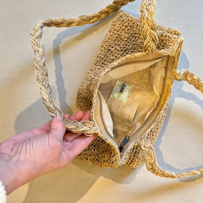 Hemp Shoulder Bag - Eco-Friendly Handwoven Tote for Everyday Use