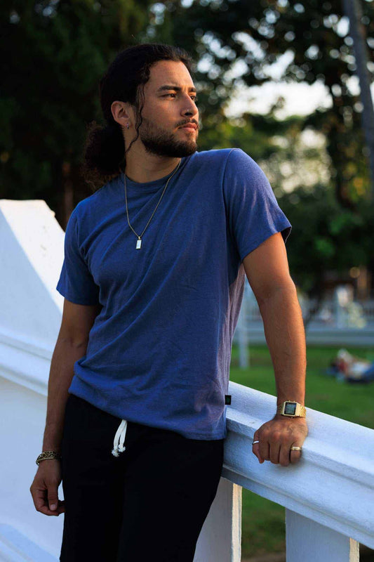 Hemp Shirt - Men's Urban Crew T-Shirt, Lightweight & Durable by Asatre