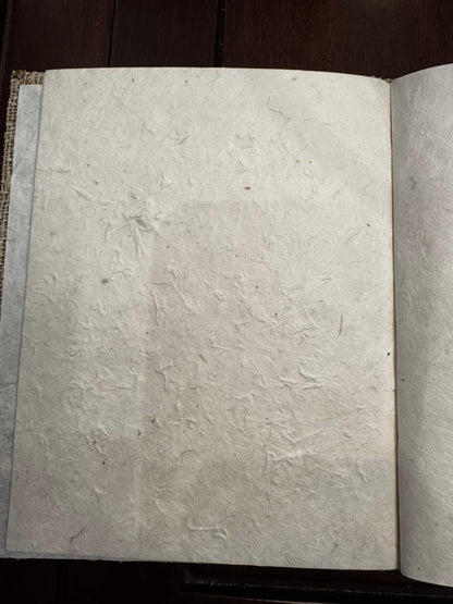 Handmade Hemp Journal with Lokta Paper | Eco-Friendly Notebook