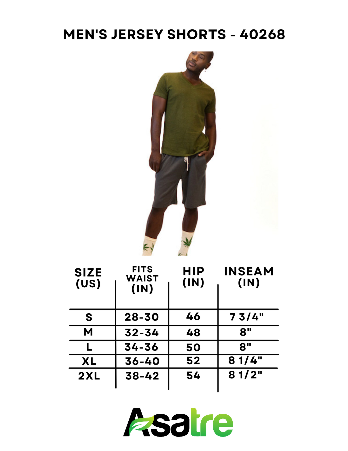 Jersey Shorts for Men - Hemp & Organic Cotton Shorts