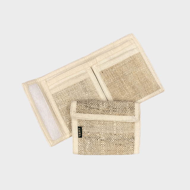 Bi-Fold Hemp Wallet - Natural