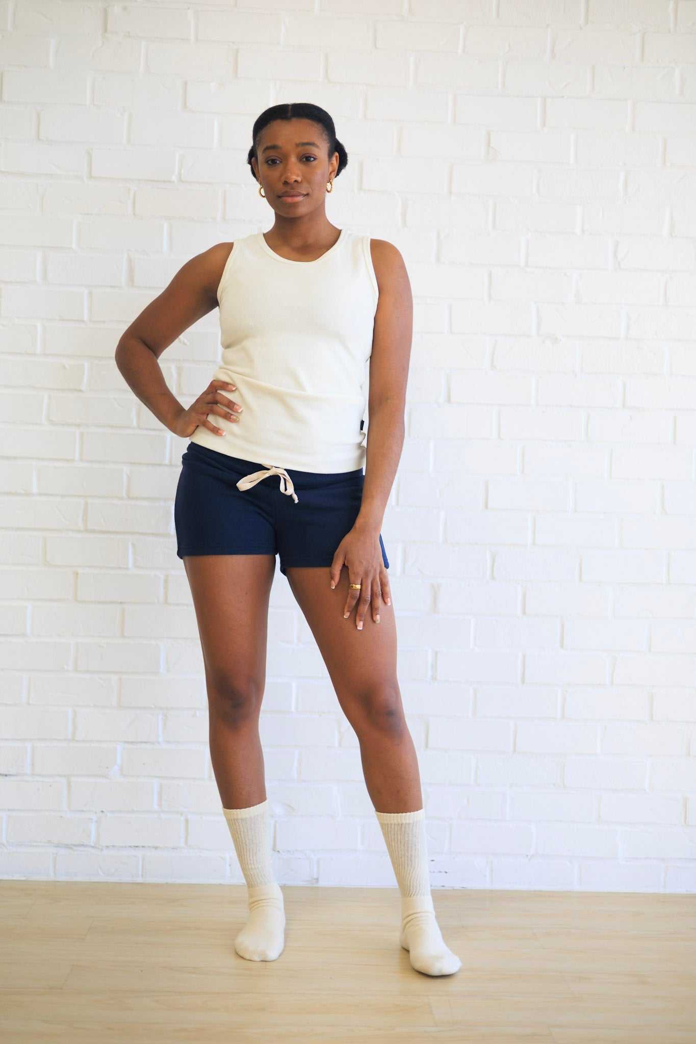 Hemp Shorts for Women - Organic Cotton Terry, Elastic-Free